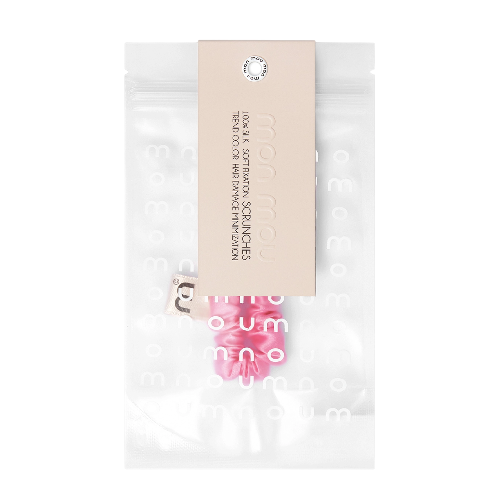 MON MOU Silk Slim Scrunchie Bright Pink - Тонка шовкова резинка (яскраво-рожева) - фото №1 MON MOU Silk Slim Scrunchie Bright Pink - Тонка шовкова резинка (яскраво-рожева) - фото №1
